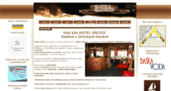 Desktop Screenshot of hotelorlice.cz
